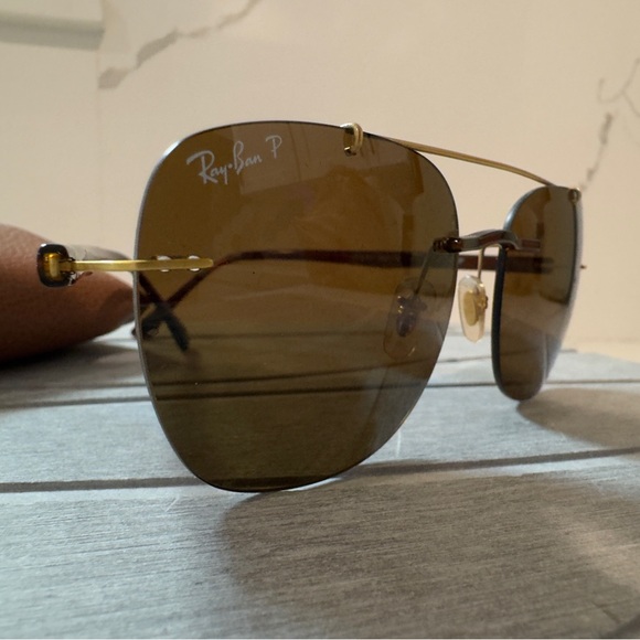 Ray-ban Aviators Gold and Black Sunglasses RB4280 6287/83 55018 148 Polarized main image 11